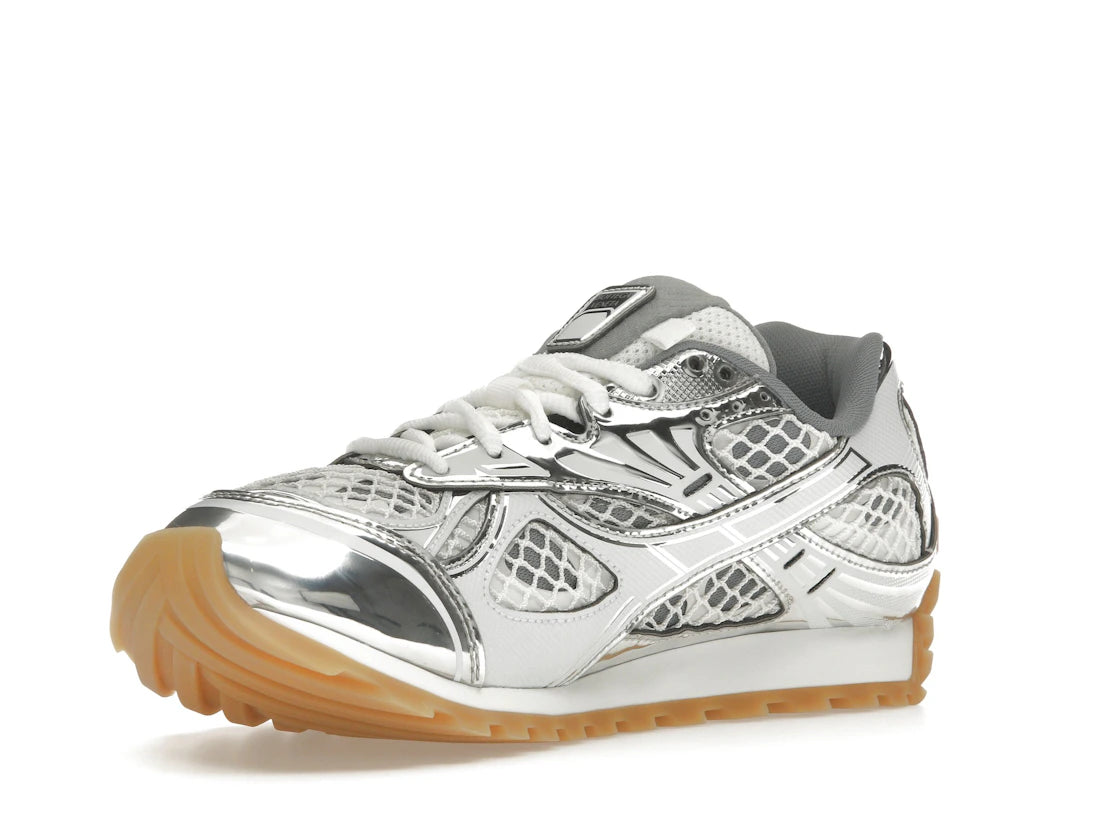 Bottega Veneta Orbit Silver White