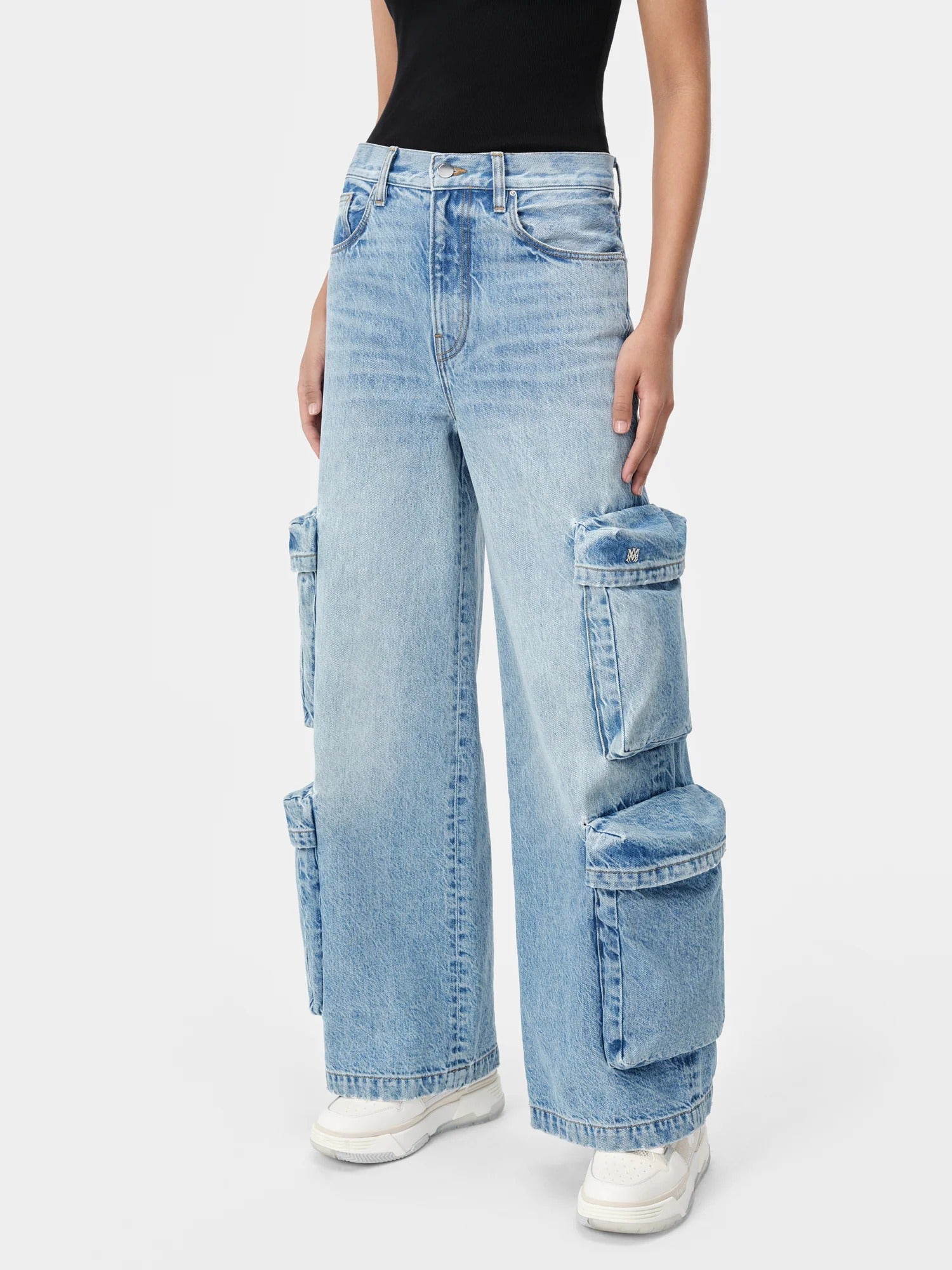 WOMEN'S BAGGY CARGO JEAN Antique Indigo