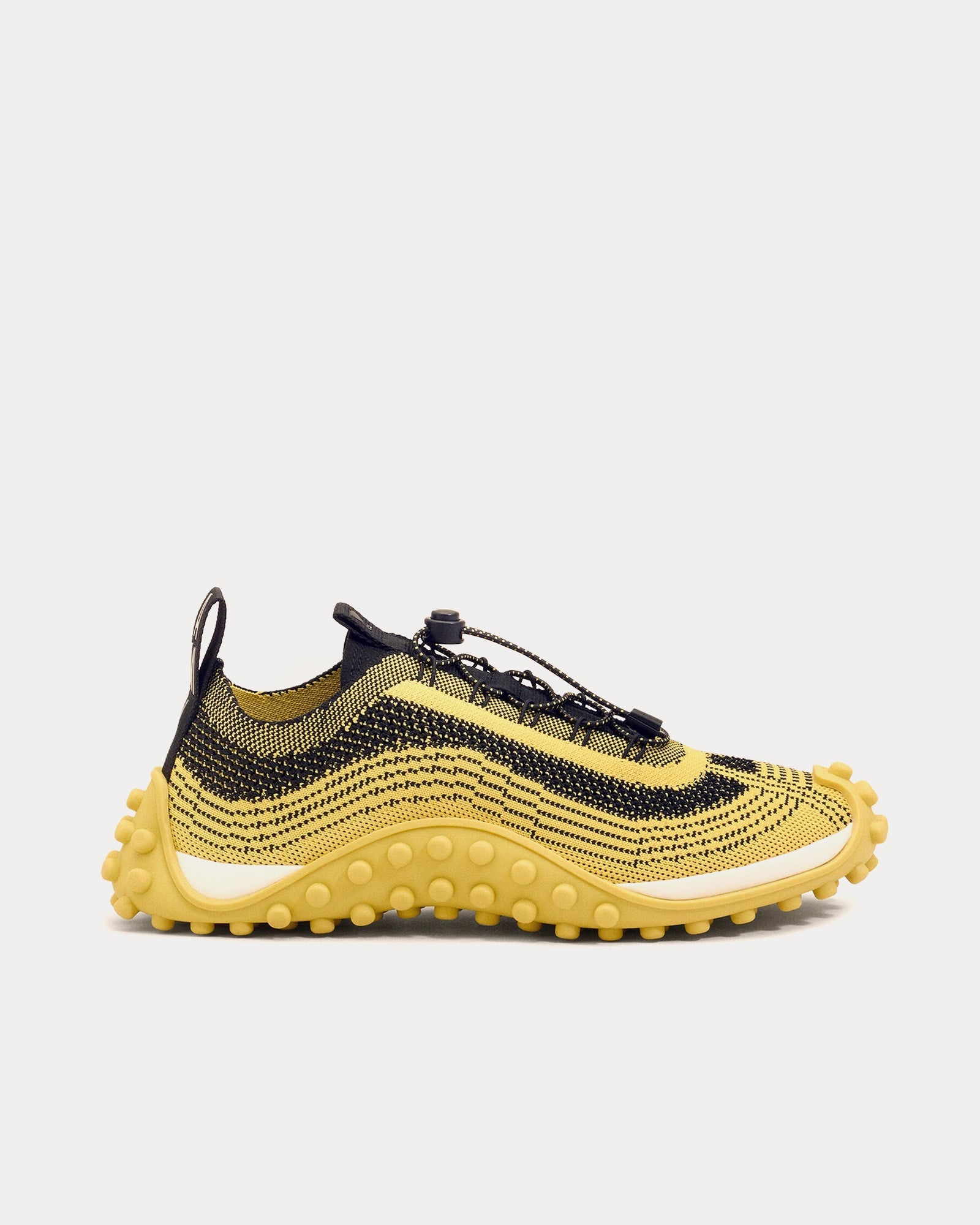 Mirage Knit Yellow Pastel / Black Low Top Sneakers