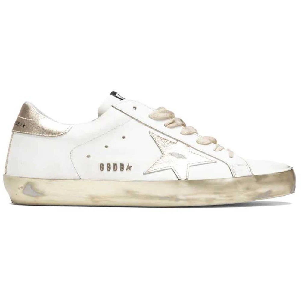 Golden Goose Super-Star White Gold Sparkle
