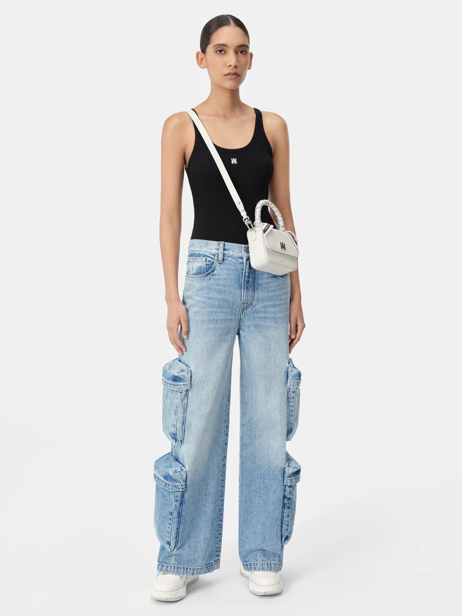 WOMEN'S BAGGY CARGO JEAN Antique Indigo