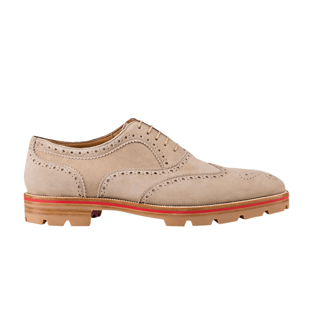 Christian Louboutin Charlie Me Flat Veau Velours 'Galet'