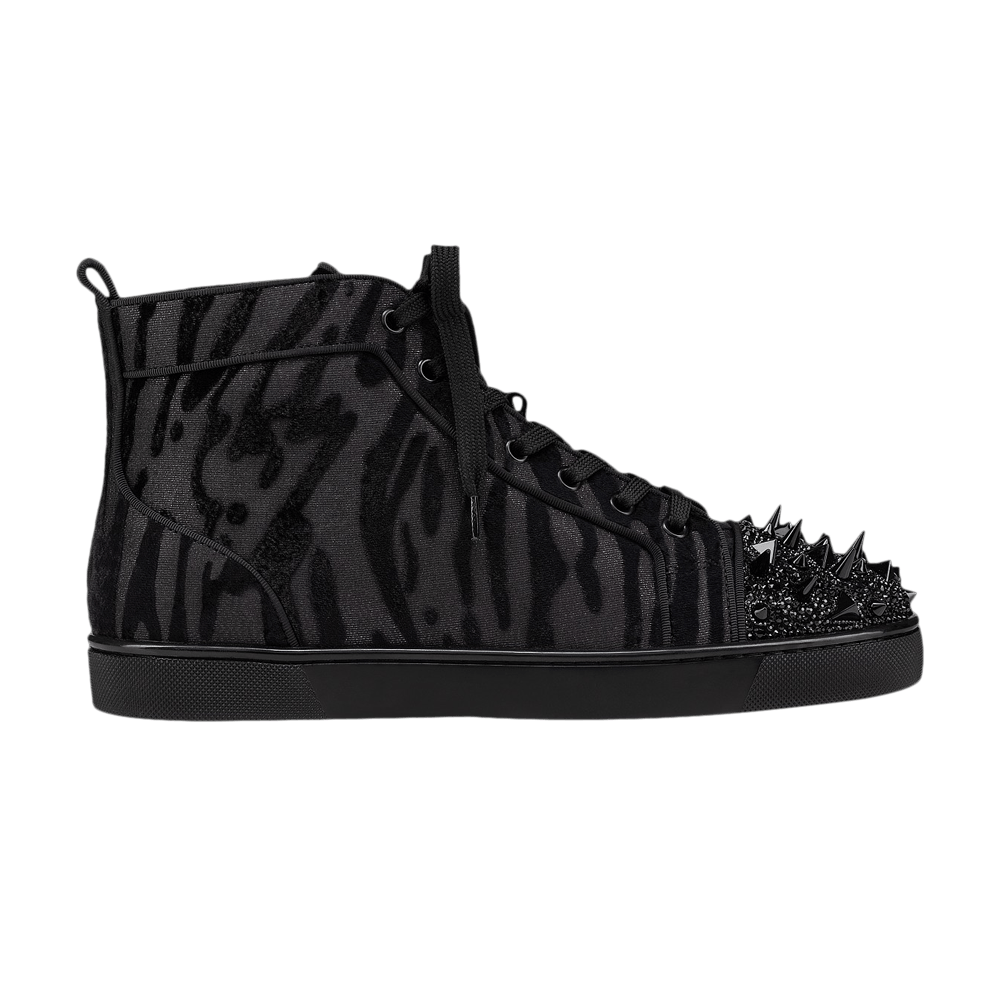 Christian Louboutin Louis Pik Pik Strass High 'Black Velvet Quagga'