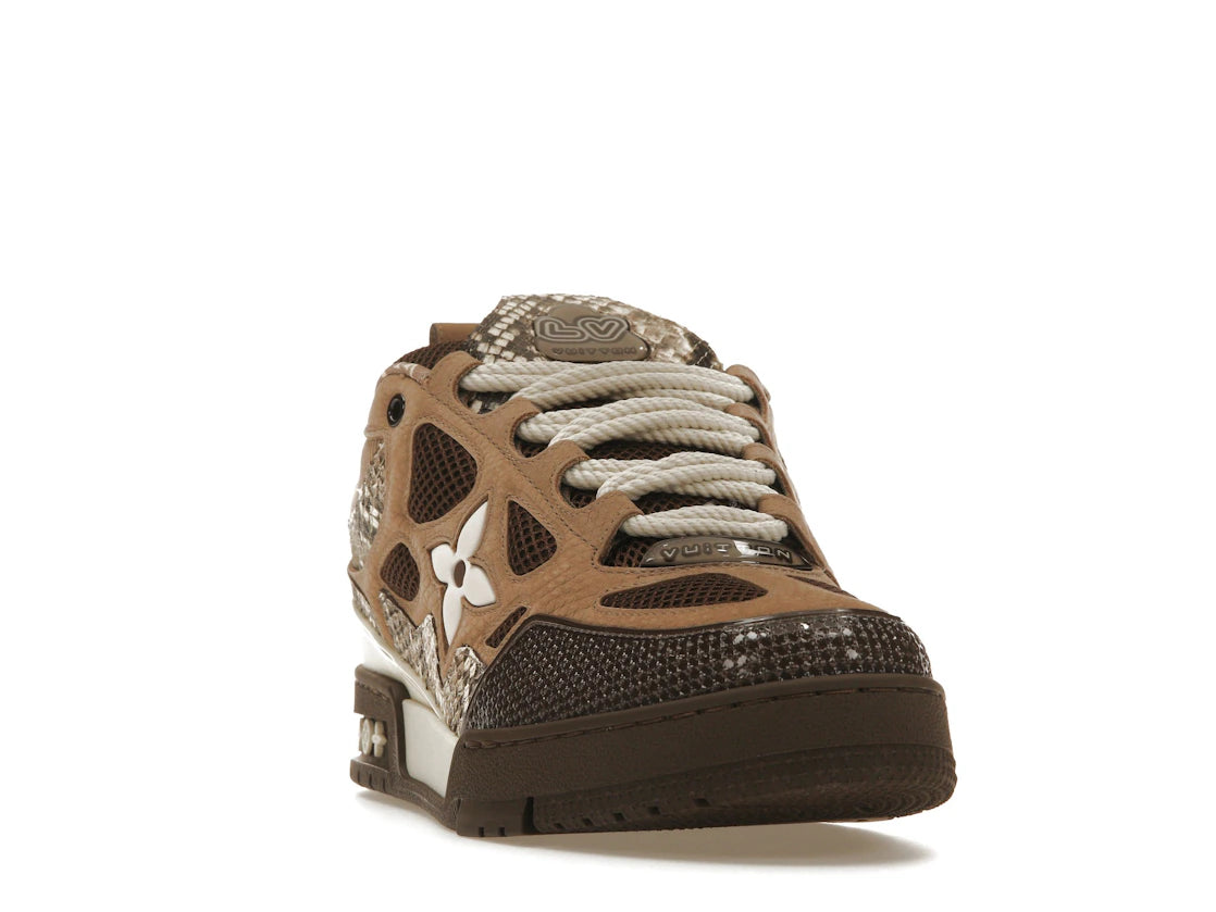 Louis Vuitton Skate Sneaker Brown Snakeskin