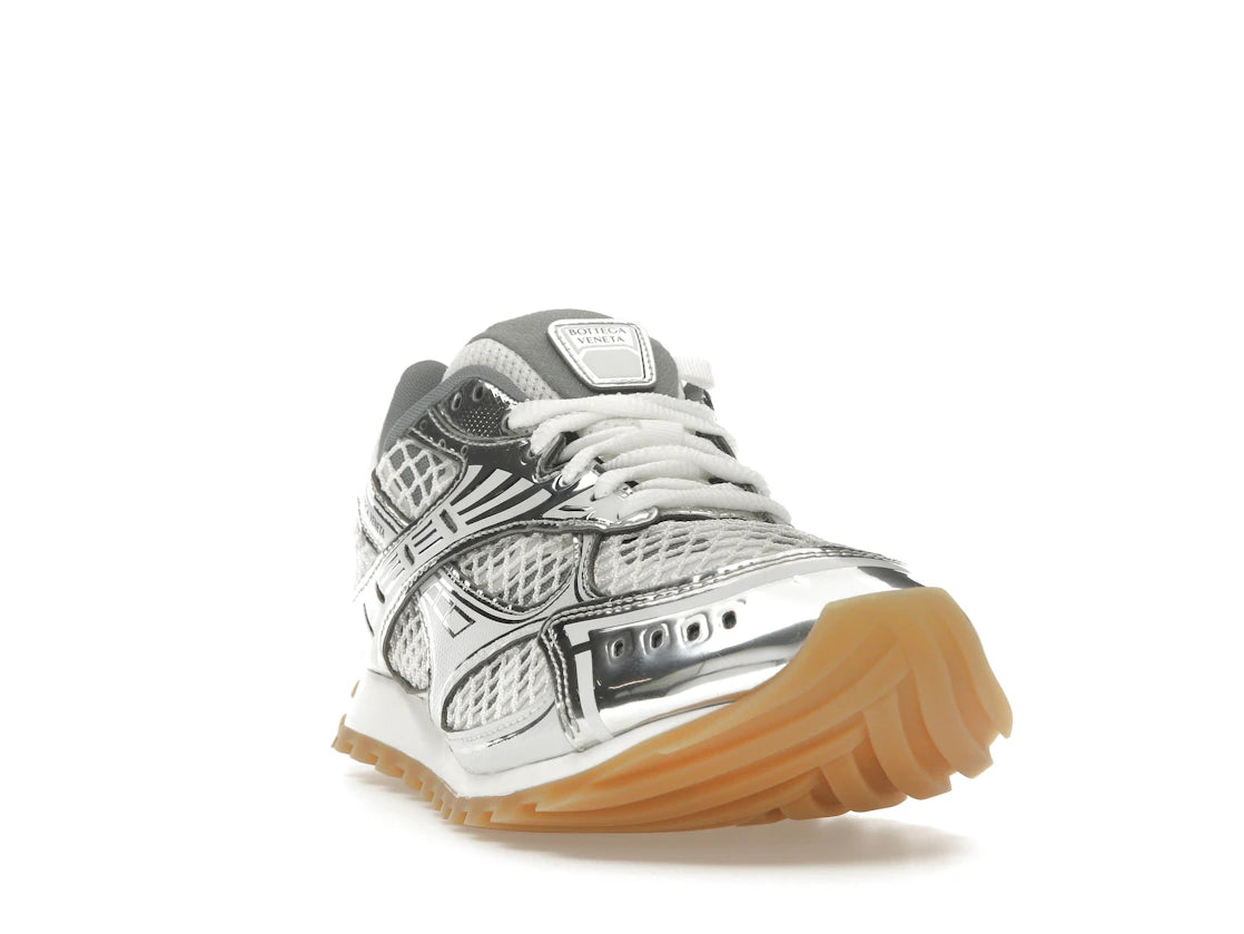 Bottega Veneta Orbit Silver White