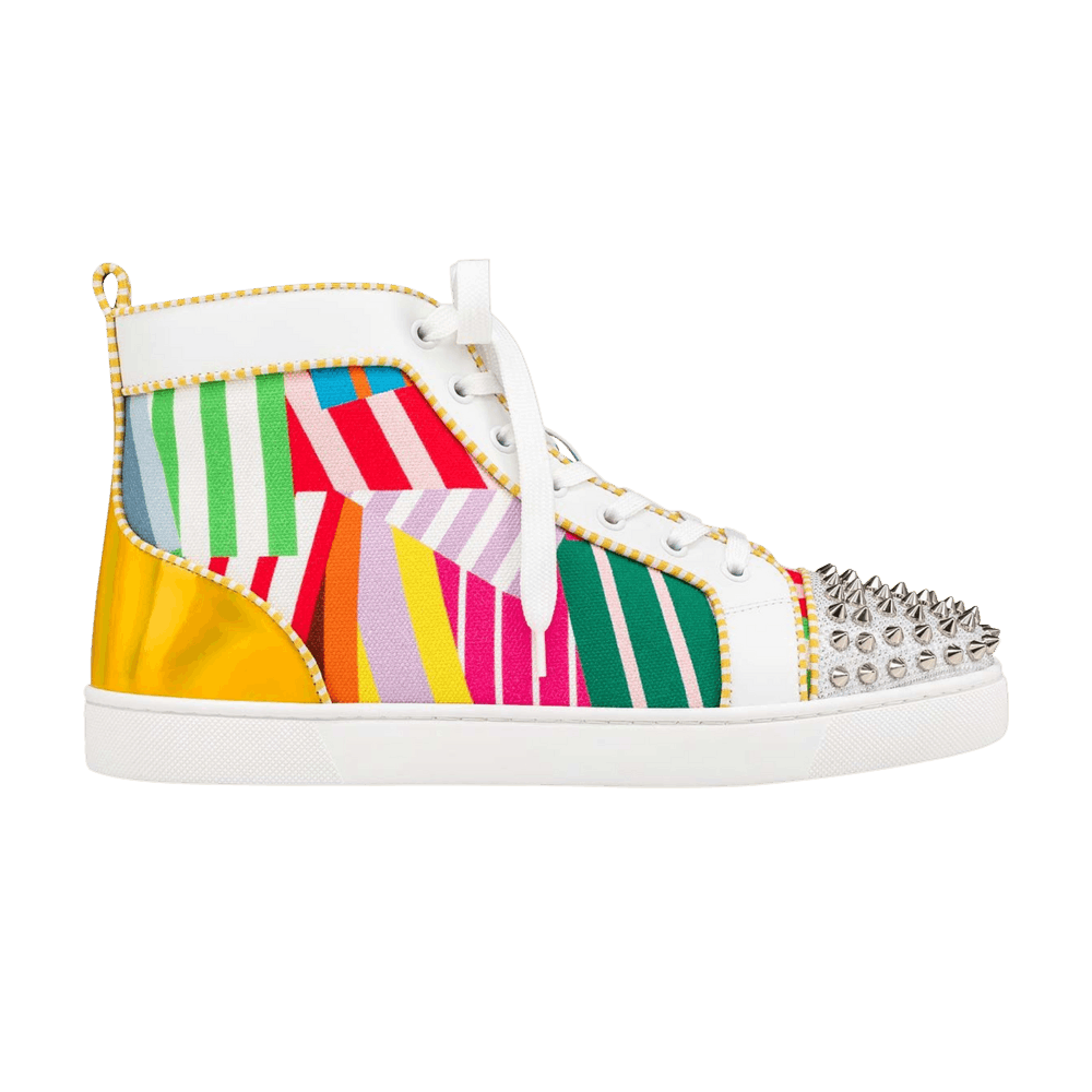 Christian Louboutin Lou Spikes Orlato Flat 'Beach Deckchairs'