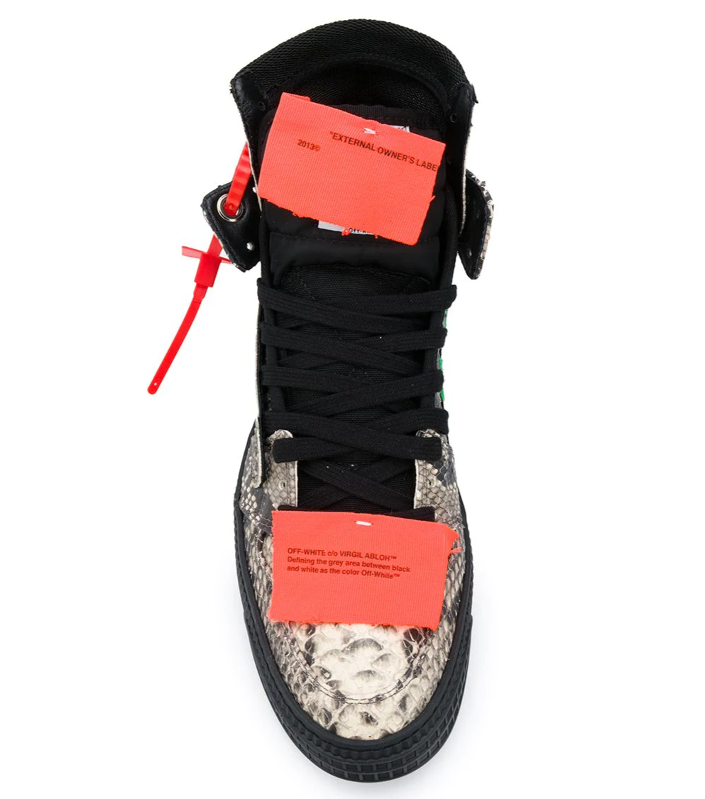 Off-Court snakeskin-effect
