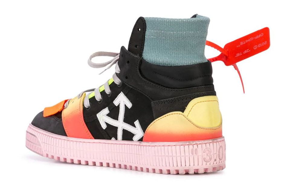 Off Court security tag sneakers