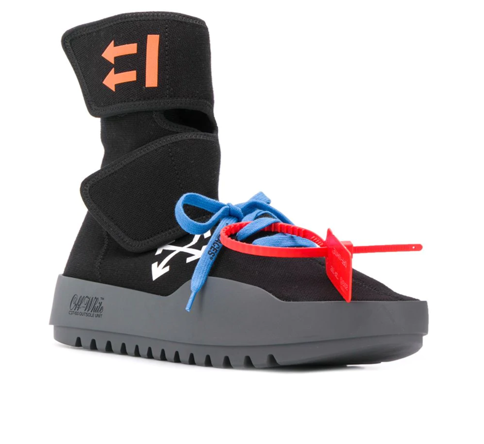 Off-White logo high-top Black