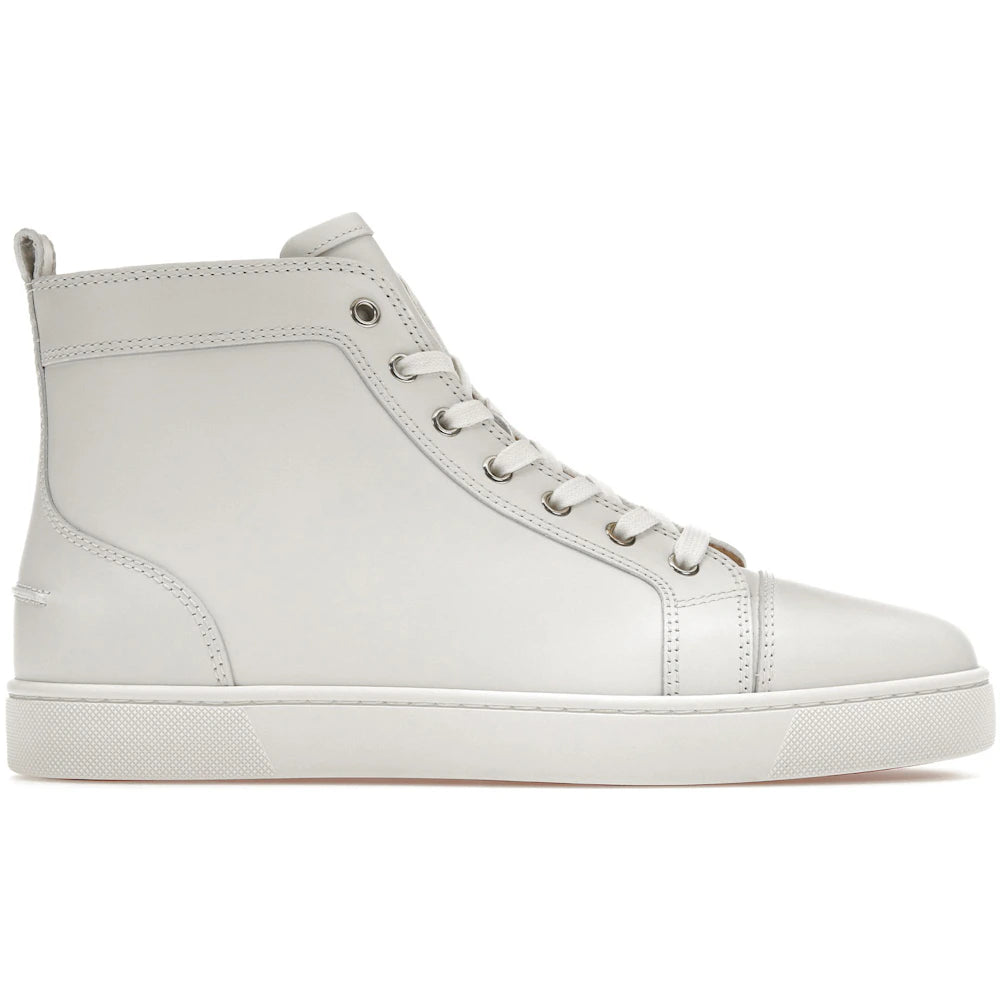 Christian Louboutin Louis Flat High White White