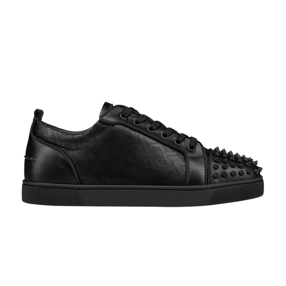 Christian Louboutin Louis Junior Spikes Orlato Flat 'Black CL Pattern'