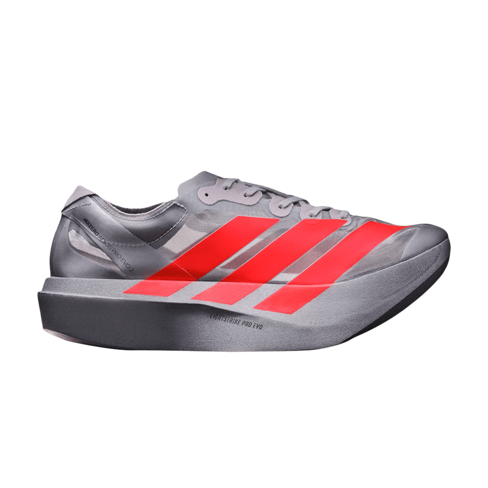 Adizero Adios Pro Evo 2 'Silver Metallic Lucid Red'