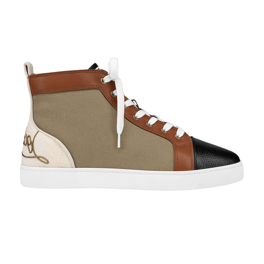 Christian Louboutin Fun Louis High 'Black Brown Canvas'