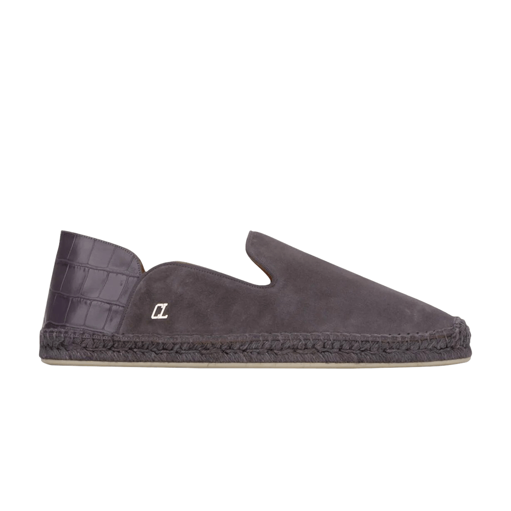 Christian Louboutin Logo-Plaque Detail Espadrilles 'Smoky'